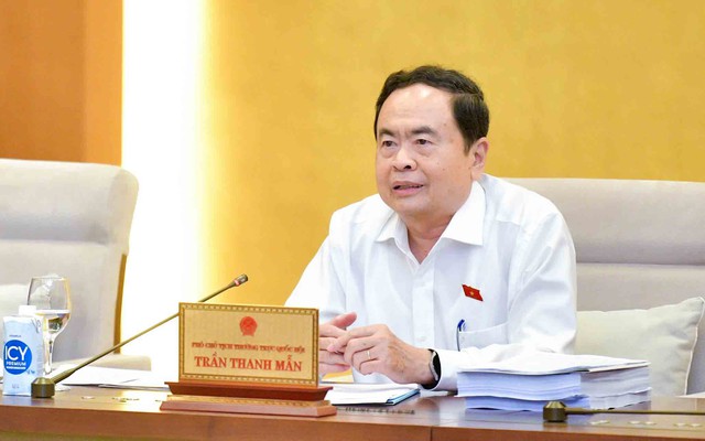 Phó chủ tịch thường trực QH Trần Thanh Mẫn phát biểu tại phiên họp