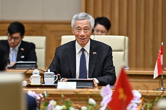 Thủ tướng Lý Hiển Long trong chuyến thăm VN hồi tháng 8.2023