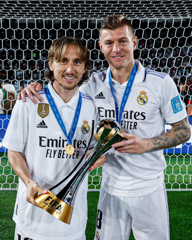 Modric (phải) và Kroos sẽ chia tay Real Madrid để đến giải MLS?
