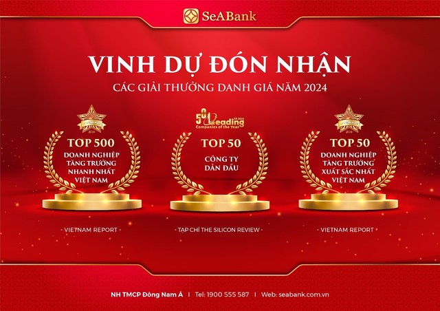 SeABank lần thứ 5 được vinh danh Top 500 doanh nghiệp tăng trưởng nhanh nhất Việt Nam- Ảnh 1.