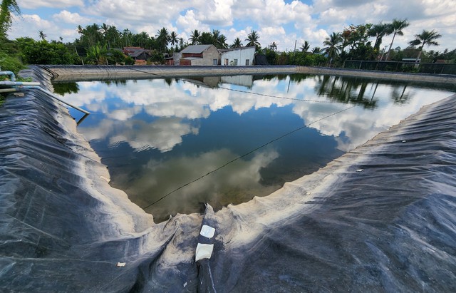 Hồ chứa nước để phòng chống hạn mặn của người dân tỉnh Bến Tre