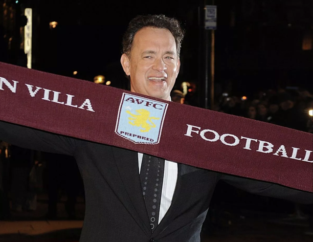 Tom Hanks yêu Aston Villa một cách tình cờ từ năm 2008