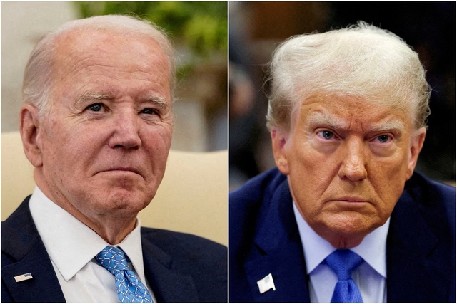 Ông Biden và ông Trump sẽ tham gia 2 cuộc tranh luận trước thềm bầu cử Ảnh: Reuters