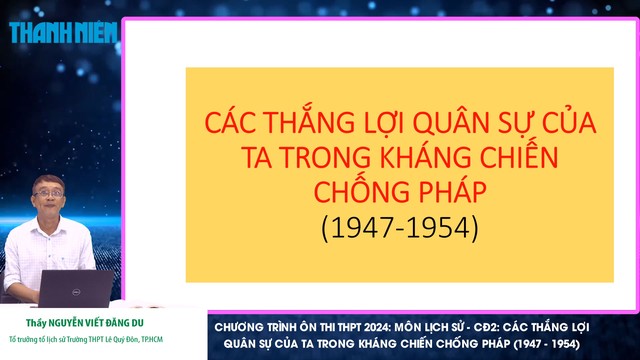 Giáo viên hướng dẫn ôn thi tốt nghiệp THPT môn lịch sử