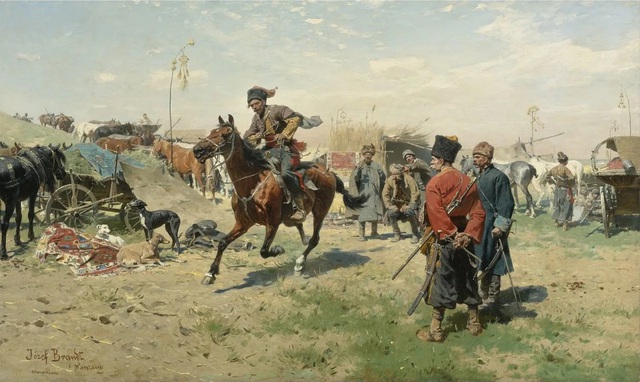 Tranh khắc họa người Cossack Zaporizhzhia