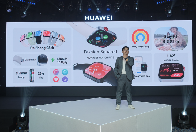 Huawei ra mắt đồng hồ thông minh Watch Fit 3 tại Việt Nam- Ảnh 1.