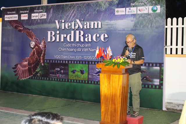 NAG Nguyễn Trường Sinh, Chủ nhiệm CLB Nhiếp ảnh Thiên nhiên hoang dã VN, phát biểu khai mạc cuộc thi