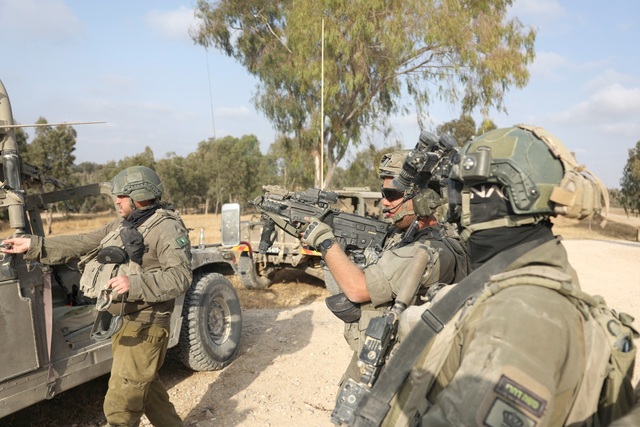 Binh sĩ Israel tại biên giới Israel với Dải Gaza ngày 1.5