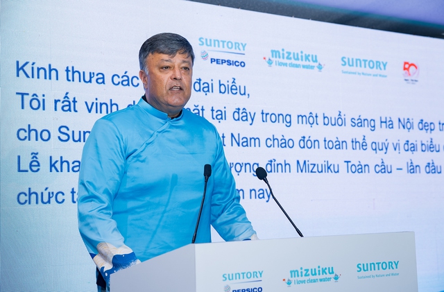 Ông Jahanzeb Khan - Tổng Giám đốc điều hành Suntory PepsiCo Việt Nam nhấn mạnh: 
