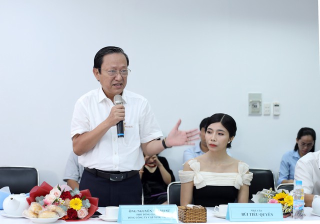 Ông Nguyễn Thanh Sử, Phó tổng giám đốc SAWACO phát biểu chia sẻ về cuộc thi