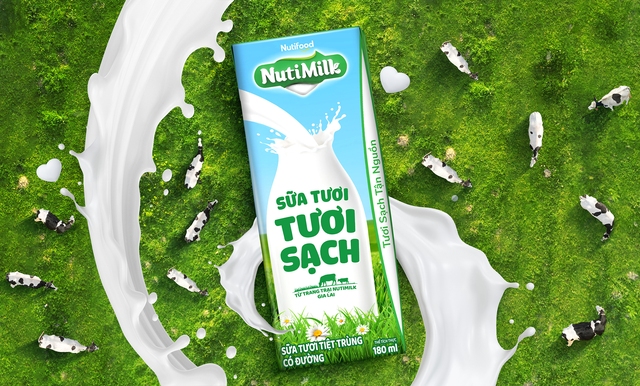 Sữa Tươi Tươi Sạch NutiMilk dinh dưỡng chuẩn cao chào sân với diện mạo bắt mắt- Ảnh 1.