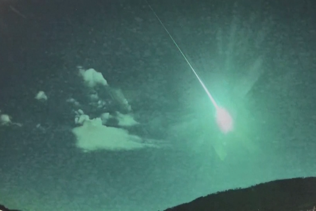 Ảnh chụp từ video clip của Cơ quan Không gian châu Âu (ESA) về vụ nổ đêm 18.5