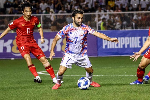 Đội tuyển Philippines thua đội tuyển Việt Nam ngay trên sân nhà ở lượt đi