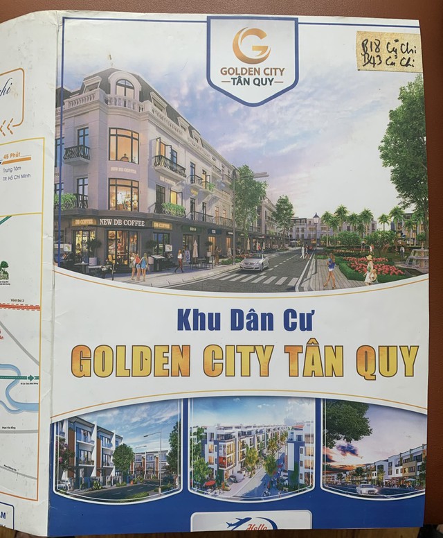 Dự án khu dân cư Golden City tại xã Tân Thạnh Tây, H.Củ Chi, TP.HCM, trên bảng vẽ