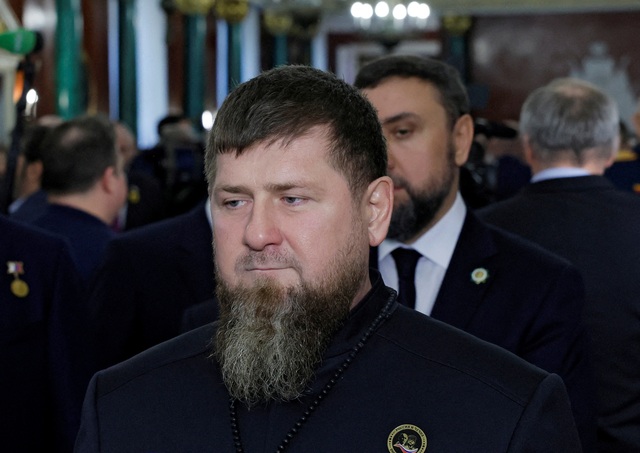 Lãnh đạo Cộng hòa Chechnya Ramzan Kadyrov phát biểu sau buổi lễ nhậm chức Tổng thống Nga Vladimir Putin tại Moscow (Nga) vào ngày 7.5.2024.