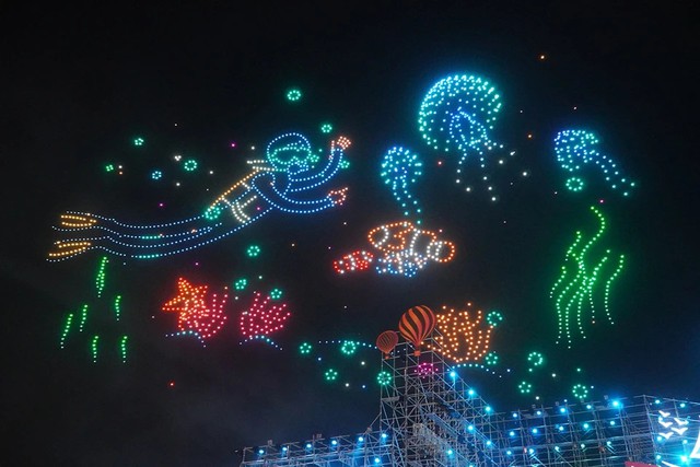 Màn trình diễn drone light tại Festival biển Nha Trang – Khánh Hòa 2023