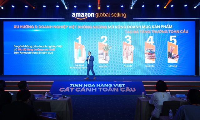 Hơn 17 triệu sản phẩm của doanh nghiệp Việt được bán ra trên Amazon