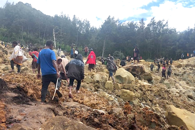 Trận lở đất chết người kinh hoàng ở Papua New Guinea- Ảnh 1.