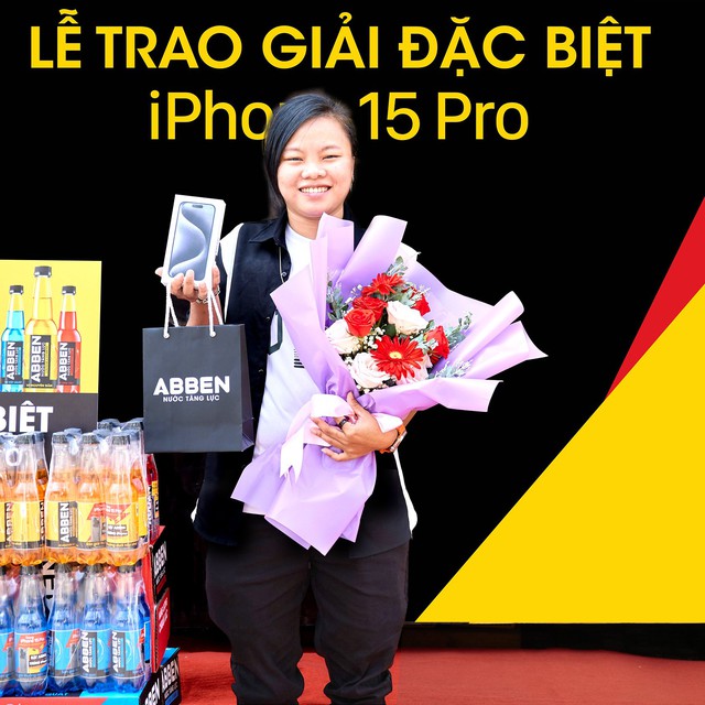 Cơ hội rinh iPhone 15 Pro siêu dễ cùng nước tăng lực ABBEN- Ảnh 3.