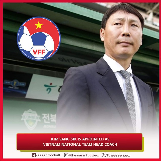 Báo chí khu vực Đông Nam Á cũng nhanh chóng thông tin HLV Kim Sang-sik được bổ nhiệm dẫn dắt đội tuyển Việt Nam và đội U.23