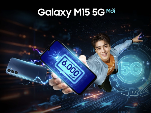 [Hiện đại – Tương lai] Samsung ra mắt Galaxy M15 5G pin khủng 6.000 mAh