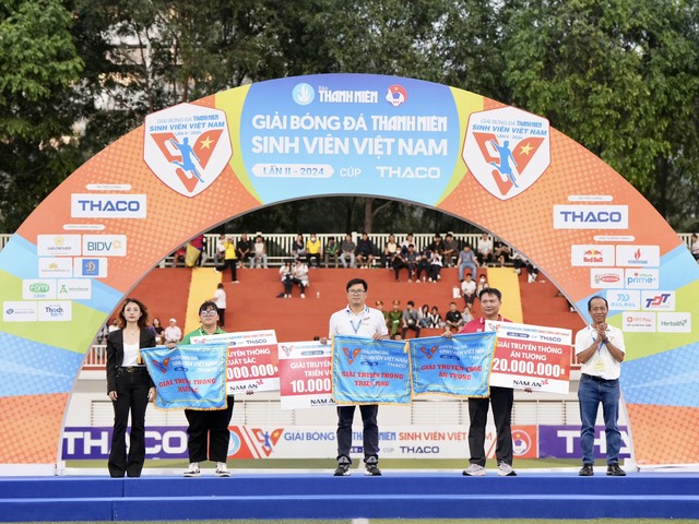 Đại diện 3 trường nhận Giải thưởng Nhà truyền thông Thanh Niên sinh viên Cup 2024, Giải thưởng được tài trợ bởi Bệnh viện thẩm mỹ Nam An