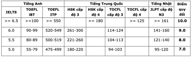 Những trường ĐH nào sử dụng chứng chỉ ngoại ngữ quốc tế để xét tuyển?- Ảnh 2.