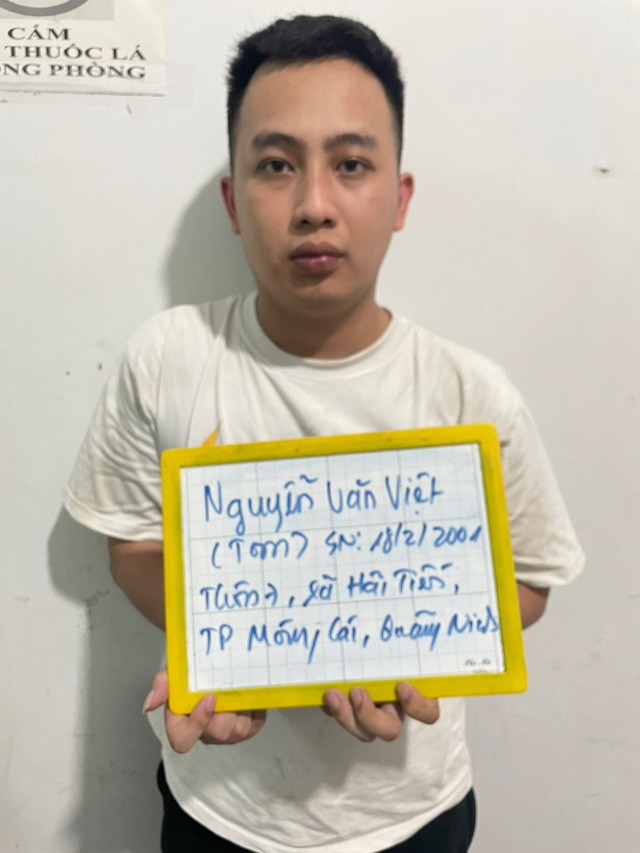 Nguyễn Văn Việt cùng với Đinh Văn Phú cùng với 2 nghi can người Trung Quốc được xác định cầm đầu đường dây lừa đảo