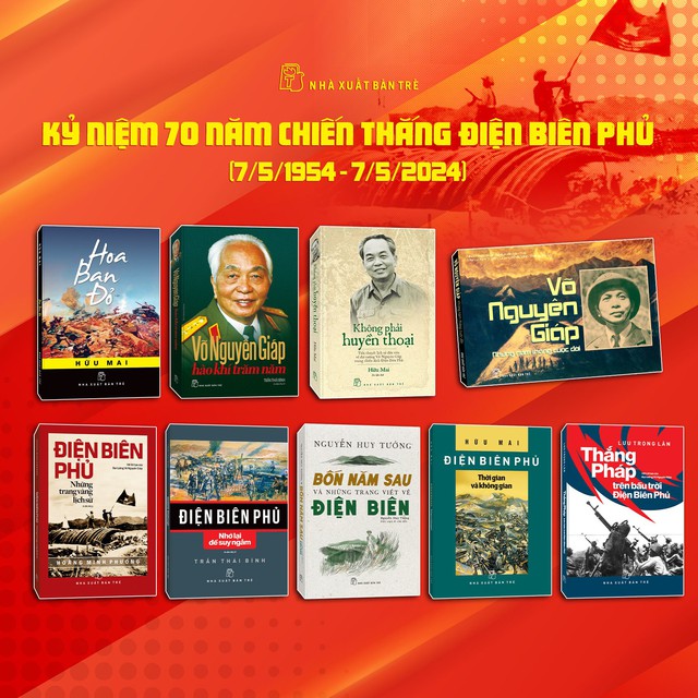 Cùng với loạt sách về Điện Biên Phủ, NXB Trẻ còn giới thiệu nhiều tác phẩm về Đại tướng Võ Nguyên Giáp nhân kỷ niệm 70 năm chiến thắng Điện Biên Phủ