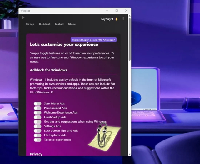 Winpilot sẽ giúp người dùng Windows 11 không còn bị phiền toái bởi quảng cáo