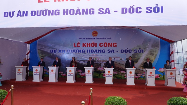 Lễ khởi công dự án đường Hoàng Sa - Dốc Sỏi ngày 24.12.2023