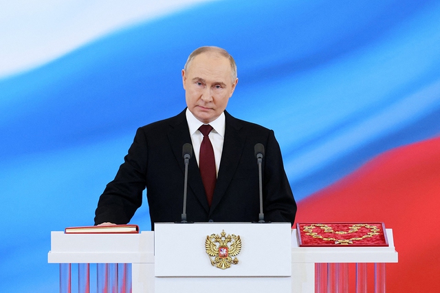 Tổng thống Putin tuyên thệ nhậm chức nhiệm kỳ mới ngày 7.5