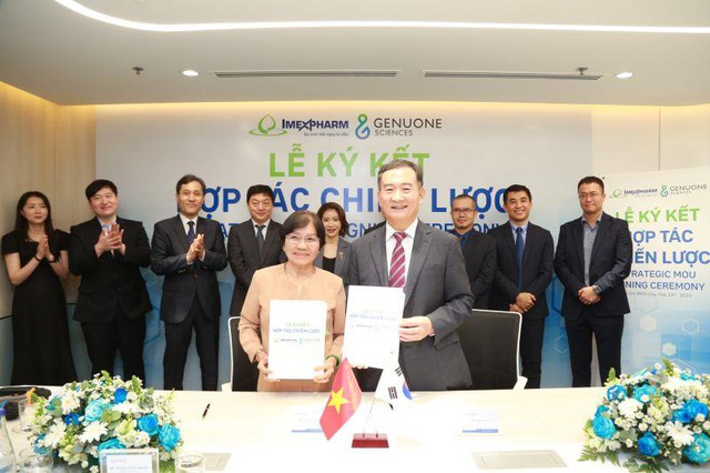 Lễ ký kết hợp tác chiến lược giữa Imexpharm và Genuone Sciences Inc - Tập đoàn dược phẩm đến từ Hàn Quốc