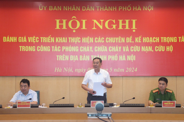 Phó chủ tịch UBND TP.Hà Nội Lê Hồng Sơn kết luận hội nghị