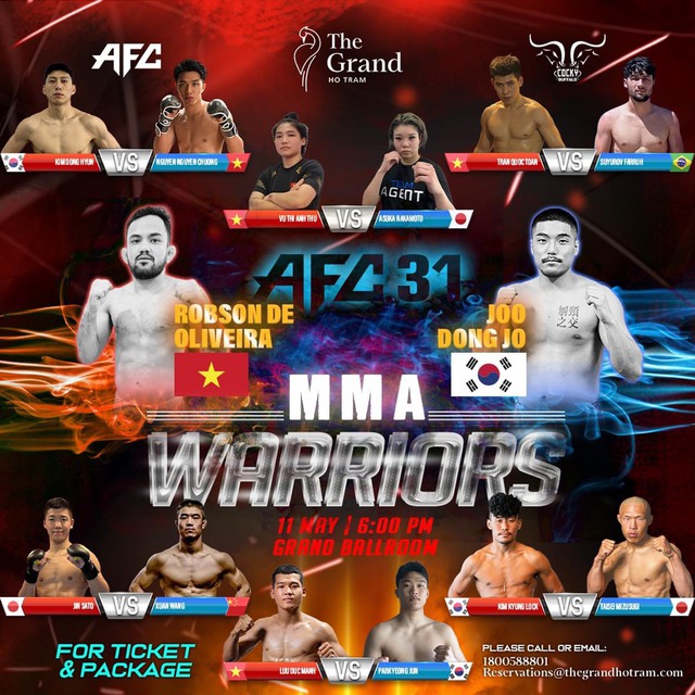 Poster của sự kiện MMA quốc tế AFC 31