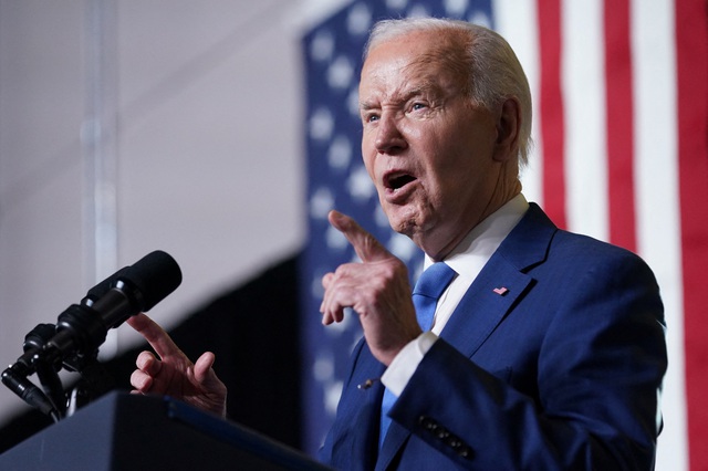 Tổng thống Mỹ Joe Biden phát biểu tại một sự kiện ở bang Wisconsin hôm 8.5