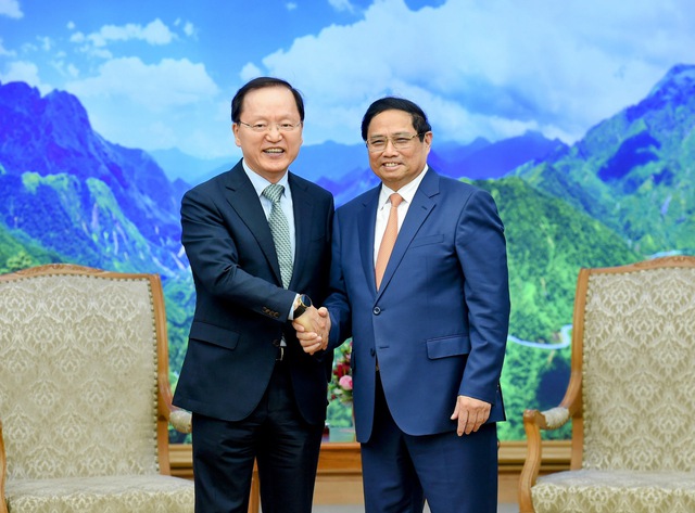Thủ tướng Phạm Minh Chính đã tiếp ông Park Hark Kyu