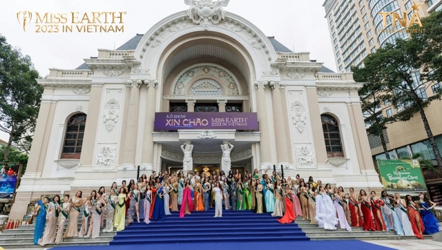 Sự kiện Ceremony Welcome - Xin chào Miss Earth 2023 diễn ra tại Nhà hát Thành phố