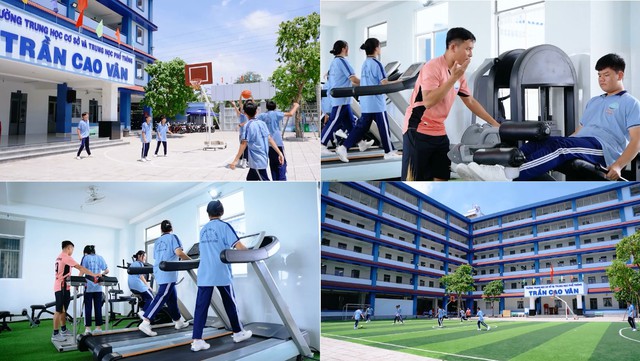 Học sinh Trường Trần Cao Vân rèn luyện sức khỏe sau giờ học