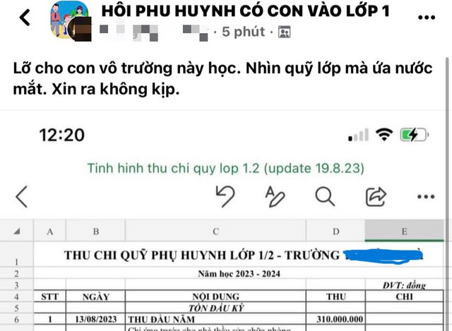 Bận lòng với quỹ phụ huynh- Ảnh 2.