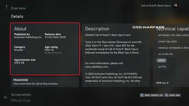 Call of Duty: Black Ops 6 yêu cầu cấu hình ‘điên rồ’ với Xbox Series X/S