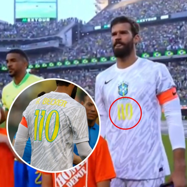 Copa Ameria: Vì sao thủ môn đội tuyển Brazil Alisson Becker khoác áo số ‘to đùng’ 110?- Ảnh 1.
