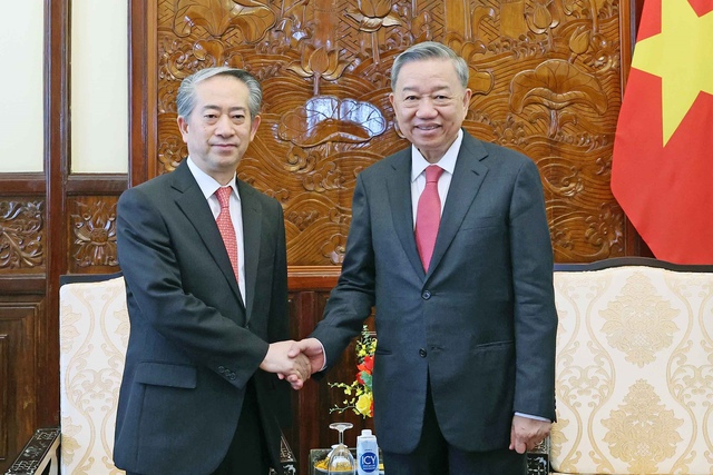 Chủ tịch nước Tô Lâm tiếp Đại sứ Trung Quốc- Ảnh 1.