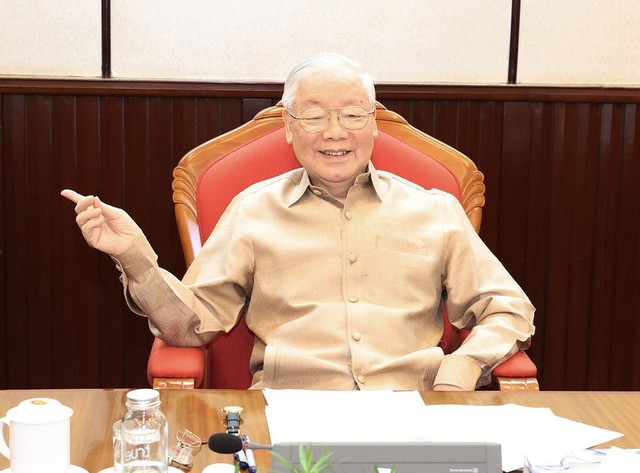 Tổng Bí thư Nguyễn Phú Trọng chủ trì họp lãnh đạo chủ chốt- Ảnh 1.