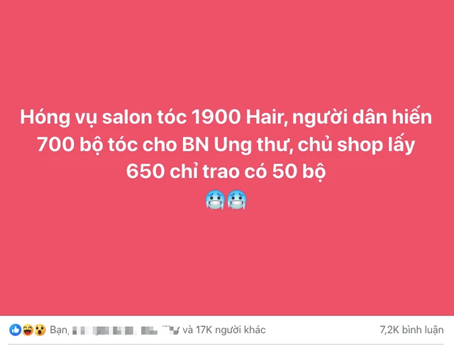 Vụ salon tóc 1900 bị tố 'biển thủ' 650 bộ tóc: Lãnh đạo Quỹ Ngày mai tươi sáng lên tiếng- Ảnh 1.