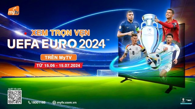 Xem trọn vẹn vòng chung kết Euro 2024 trên truyền hình MyTV- Ảnh 1.