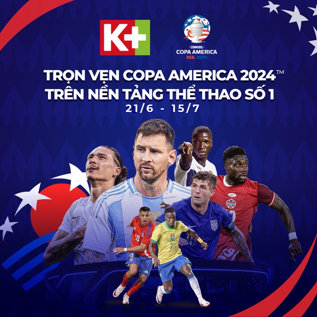 Khán giả Việt Nam chính thức được xem Copa America 2024, trên kênh nào, ở đâu?- Ảnh 1.