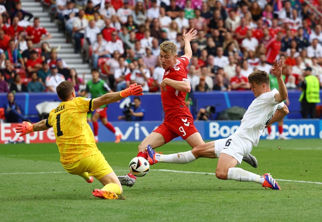 EURO 2024: Đan Mạch bị Slovenia chia điểm, ngôi sao Eriksen đánh mất ngày vui trọn vẹn - Ảnh 1.