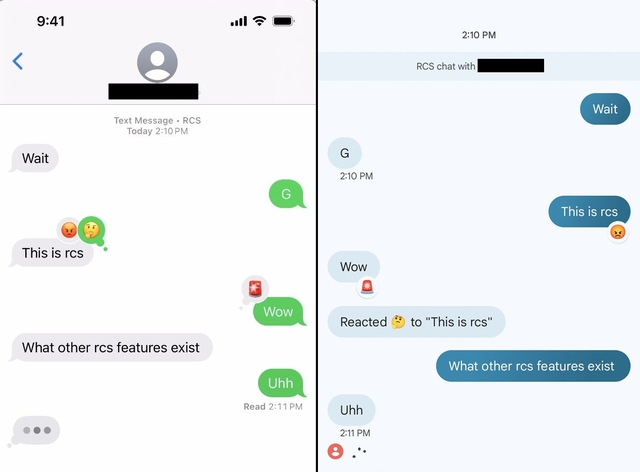Cái nhìn đầu tiên về tin nhắn RCS của iPhone với điện thoại Android- Ảnh 1.