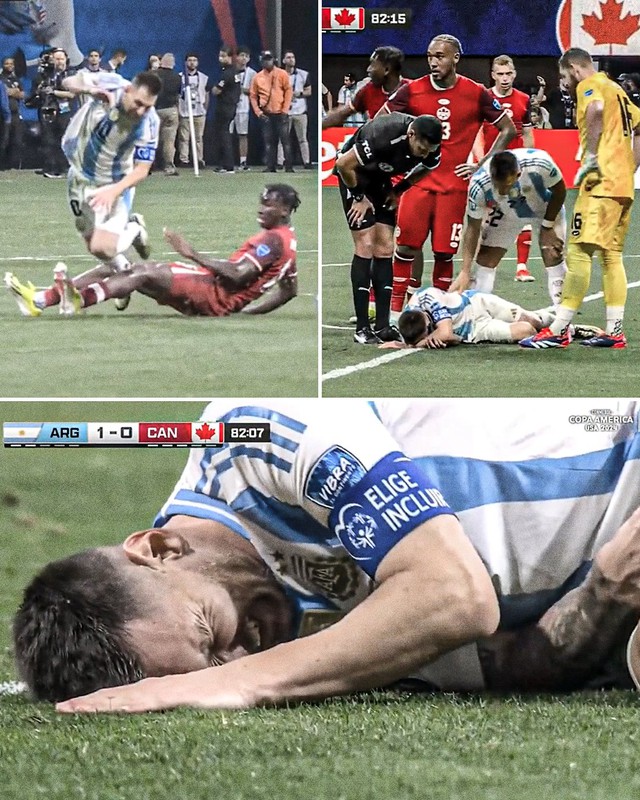 Constantly being knocked down painfully makes Argentinian fans hold their breath, what does Messi say? - Photo 1.